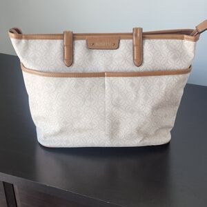 Rosetti Beige and Brown Tote Bag